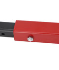 Close-up of 4 In 1 Door Hinge Adjustment Tool Kit with Heavy Duty Painted Steel Wrenches, showing red steel component detail.