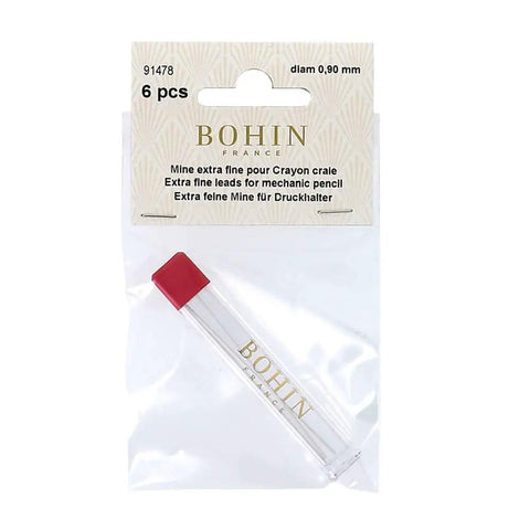 Extra Fine White Chalk Pencil Refills Six Pack For Mechanical Chalk Pencils, Smooth, Precise Lines For Drafting, Art, And Craft Projects