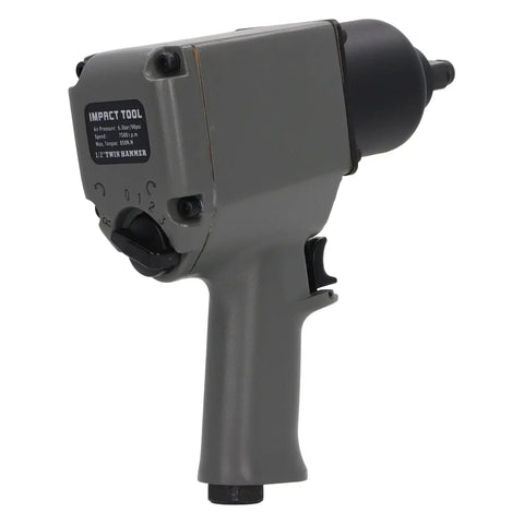 Heavy Duty One Half Inch Air Impact Wrench Packing 850 Nm Of Legit Muscle Complete With Socket Set Extensions Connector And Compressed Air Oil For Serious Garage Hauls And Daily Shop Grunt Work side view with adjustable pressure settings