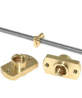 Upgrade Your 3D Printer Game With This Top Notch T8x8 Lead Screw Kit Featuring Precision Machined POM Nuts And Durable Brass Flange Nut For Smooth Z Axis Motion, Zero Layer Shifts, And Awesome Print Accuracy Today. T8 lead screw kit with brass flange nuts