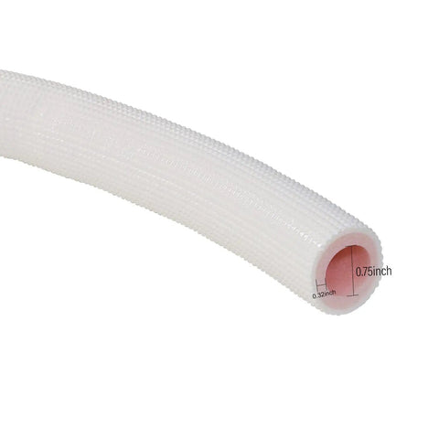 Foam Pipe Insulation Tubing One Inch By Three Eighth Inch Heat Preservation Six Foot Length Soft Grip Pipe Shield Closeup