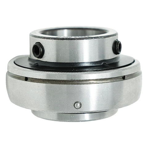 Maple Ace UC205-16 insert bearing, 1 in bore, spherical OD, steel, with set screws and lubrication hole