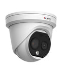 Tough Outdoor Ip Camera With Dual Lens Tech And Thermal Night Vision IP66 Weatherproof Metal Housing view from side angle.