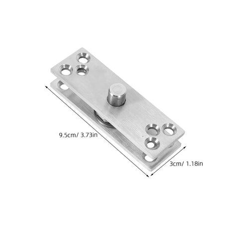 Heavy Duty Stainless Steel Full Rotation Concealed Door Hinge Set For Interior And Exterior Doors, Invisible Pivot Hidden Hinge, Moisture Resistant, Durable Hardware, 2 Pack, Space Saving, Smooth Operation, 9.5cm x 3cm