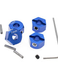 4 Pack 12 Mm Hex Aluminum Wheel Hubs 7 Mm Thick Cnc Machined 6061 T6 For Traxxas 1/10 Rustler Slash Stampede 4Wd Replaces 1654 parts set