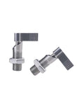 Heavy Duty Stainless Steel Spring Plunger Pin Featuring Slick Ergonomic L Shaped Indexing Handle And Smooth Retractable M12 Locking Mechanism.