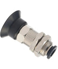 PAK Series Industrial Pneumatic Vacuum Suction Cup Chuck Rubber Sucker For Manipulator Equipment PAK-25 black rubber suction cup close-up.