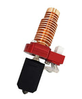 Upgrade 2.0 Ceramic Hotend Kit 0.4mm For Flashforge Adventurer 5M And 5M Pro showing the red heating block and copper heat sink.