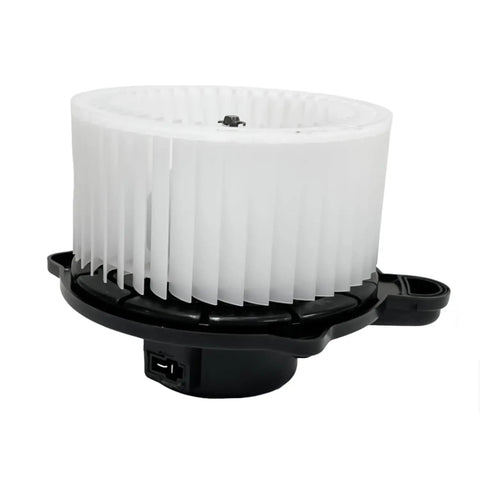 Oem Replacement AC Heater Blower Motor Fan Built Like A Tank For Hyundai Santa Fe Santa Fe Sport 2010 To 2017 And Kia Sorento 2011 To 2015 showing fan blades and connector.