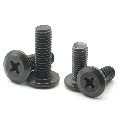 Socket Cap Screws Flat Head Set Black Carbon Steel Cross Recessed M4 M5 M6 M8 Corrosion Resistant Hardware