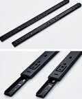 Super Slick Black Steel Ball Bearing Drawer Slides With Soft Close Mechanism For Kitchen Cabinets, heavy duty runners view.