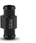 Upgrade Your Ride With This Premium Motorcycle Water Temperature Sensor Adapter In 18Mm And 22Mm Sizes For Super Precise Engine Reading and smooth performance. Close-up of 18mm black CNC aluminum water temp sensor adapter.