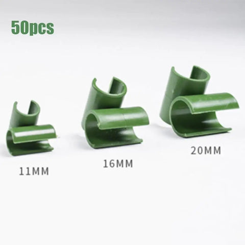 50 Pcs Garden Frame Rod Connector Clips For Plant Trellis And Greenhouse Film Brackets Climbing Pergola Supports 11mm 16mm 20mm