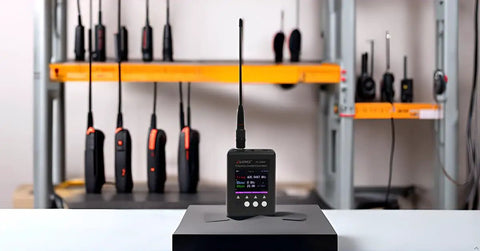 Must Have Frequency Counter For Ham Radio And CB From 27 MHz To 3000 MHz With CT CSS DCS Decoder on display with radios