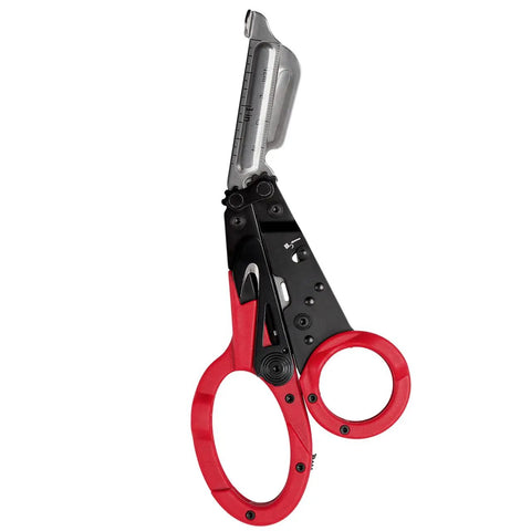 ParaShears Lightweight Backcountry Stainless Steel Pro-Grade Multi-Tool With 11 Tools And Compound Leverage Technology, red