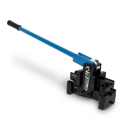 Dual Size Conduit Offset Bender 2 In 1 For Half Inch And Three Quarter Inch EMT, robust aluminum design for electrical installations.