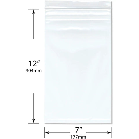 7x12 Inch 4 Mil Zipper Reclosable Storage Bags Pack Of 200 Heavy Duty Clear Poly Bags For Food Storage And Pantry Organization Freezer Safe FDA Compliant Zipper Seal Great For Snacks And Leftovers, 7x12 in clear bag