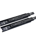 Professional Grade Full Extension Bottom Mounted Drawer Slides Concealed Heavy Duty Cabinet Hardware built like a tank, showing steel rails.