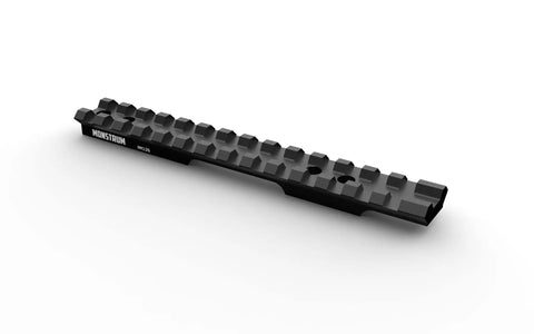 Picatinny Rail Mount For Savage 93 And 93R17 Mark II Rifles Direct Receiver Install With No Extra Hardware And Lets You Mount Picatinny Or Weaver Scopes, black aluminum rail