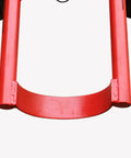 Two Wheel Concrete Pole Mover Cart For Heavy Duty Utility Poles Single Utility Pole Dolly With Beast Steel Construction For Linemen Field Work And Power Installation, red steel frame