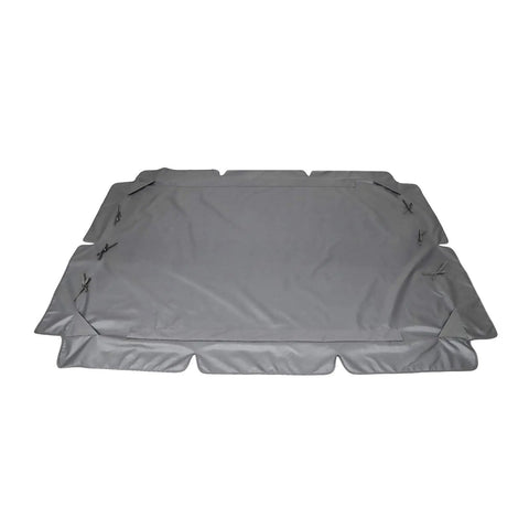 Heavy Duty Patio Swing Canopy Replacement Cover For 3 Seater Porch Swing, Waterproof Windproof Anti UV, Rip Resistant Oxford Fabric Top Cover, Grey Large Garden Furniture Cover For Backyard Living