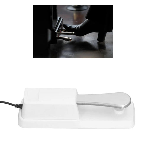 Universal Keyboard Sustain Pedal With 1/4 Inch Input Plug And Anti Slip Rubber Bottom, Super Responsive Piano Foot Pedal for keyboards.