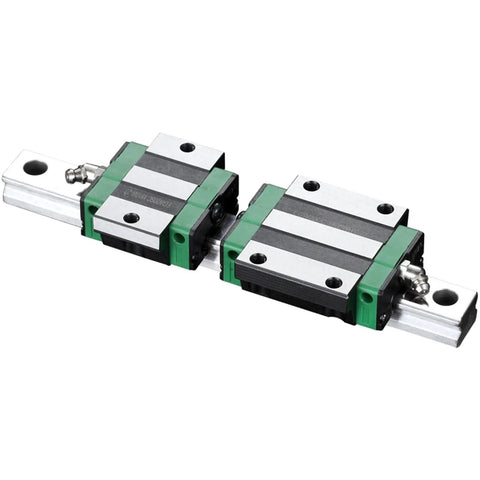 Beefy Heavy Duty Linear Rail Slide Kit For Precision Equipment And DIY Builds 100 200 300 400 500 600 800mm Aluminum Anodized Rails With Carriage Blocks HG15 HG20 HGW30 Rock Solid Performance For CNC Tables 3D Printers Stands And Automation, dual carriage