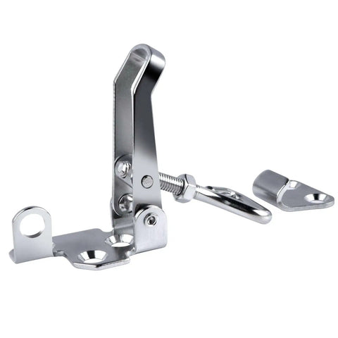 Front view of 2 Pack 316 Stainless Steel Toggle Latch Clamp for Marine Cabinets and Boxes, heavy duty, watertight, rustproof.