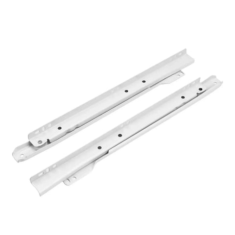 Smooth Silent Drawer Slide Rails Pair For Cabinets And Desks, 14 Inch Length Quiet Track Slides For Computer Tables Hardware