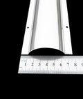 Stainless Steel Floor Cable Cover 39 Inch Long For Under Desk Cable Management And Wire Trunking Protector with ruler for scale