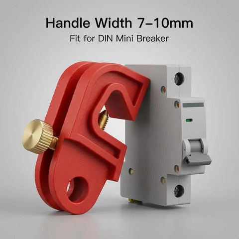 Beefy Din Rail Circuit Breaker Lockout Set With Twenty Adjustable Clamps That Snap Onto Almost Any Mini Breaker Quick Setup Using Zero Extra Gear For Built Tough Worksites
