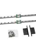 Heavy Duty Linear Rail Guide And Sliding Track Kit 300mm Bearing Steel with mounting accessories for CNC machines and 3D printers.