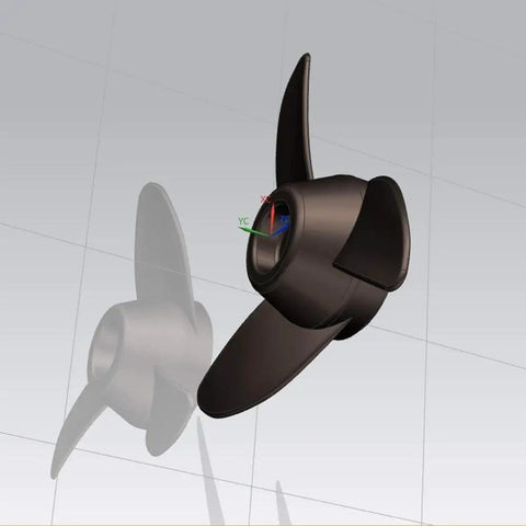 Three Blade Prop For Electric Trolling Motors Fit 55Lb 62Lb 86Lb Outboard Trolling Motors Weedless Design For Shallow Water Speed And Efficiency Includes Prop Nut And Pin High Strength Nylon Three Point Five Inch Hub
