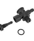 Front view of DEX2400S pool filter air relief valve assembly with O-ring and mounting hardware