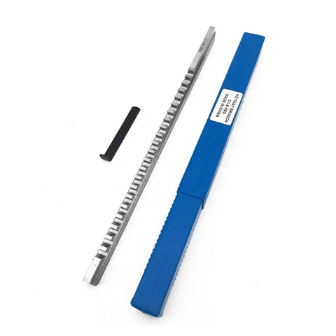 6Mm C1 Push Type Keyway Broach With Shim For CNC Router And Metalworking, High Speed Steel Keyway Cutter, includes one piece broach.