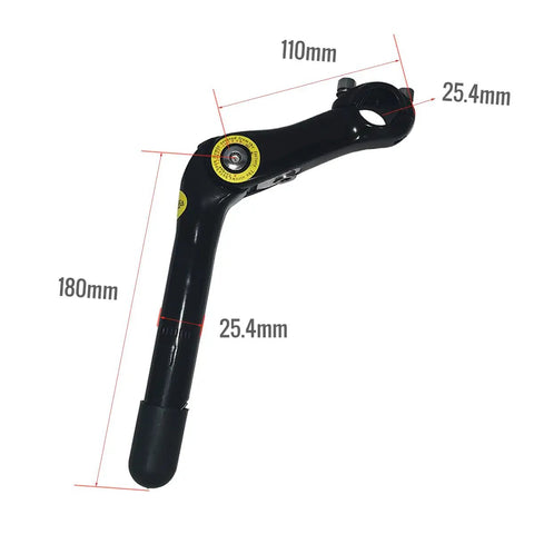 Adjustable Angle Bicycle Handlebar Stem Riser Aluminum Alloy Front Fork Stem Adapter For 25.4mm And 22.2mm Bar Clamp 180mm Quill Length