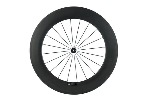 Race Ready Carbon Road Wheelset 88mm Deep Clincher 700c With 23mm Width Fits Shimano Cassettes Matte 3K Finish Toray T700 Rims.