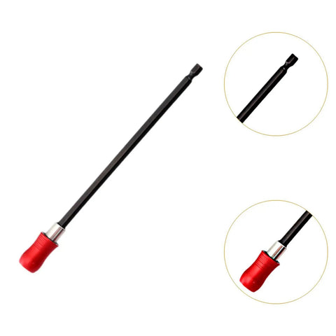 Sturdy Stainless Steel Drill Extension Rod Holder, 20 Cm Quick Install Bit Extension, Self Locking Screwdriver Bit Holder