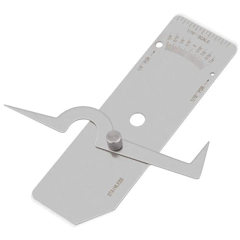 Stainless Steel Weld Gauge Undercut Depth And Crown Height Measuring Tool For Welding Inspection And Quality Control Field Ready