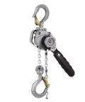 Compact Aluminum Alloy Hand Chain Hoist With Lever Lifting Tackle 0.25 Ton Capacity And 1.5 Meter Height showing hoist mechanism and hooks