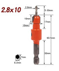Heavy Duty High Carbon Steel Countersink Drill Bit For Wood And Metal With Adjustable Stop Collar And Quick Change Hex Shank dimensions and details