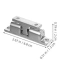4pc Stainless Steel Boat Door Catches Windproof Holders For Cabin Doors, 2.67 in x 0.79 in x 0.51 in, marine door latch accessory.