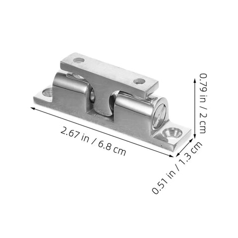 4pc Stainless Steel Boat Door Catches Windproof Holders For Cabin Doors, 2.67 in x 0.79 in x 0.51 in, marine door latch accessory.
