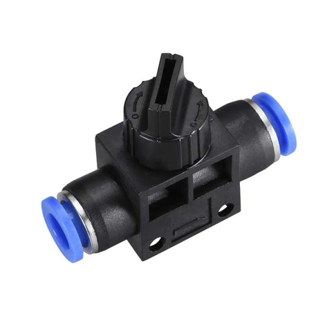 8mm OD Pneumatic Air Flow Control Valve With Push To Connect Fitting And Straight Union Design. Precision Rotary Knob Gives You Smooth Air Command In A Rugged Twin Pack Ready To Rock For Quick Garage Hooks And Dependable Bench Performance Any Time