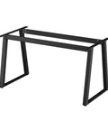Heavy Duty Matte Black Metal Table Legs Sturdy Diy Furniture Support With Adjustable Grip Feet for industrial desk frame.