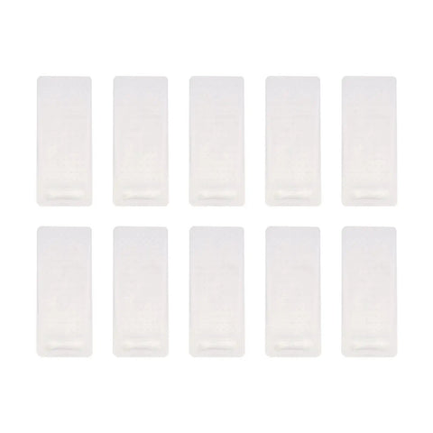 Ten Pack No Drill Stackable Transparent Door Stops with TPR Flexible Anti Collision for Home Office, Easy Peel And Stick