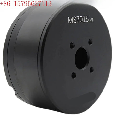 Pan Tilt Robot Joint Encoder Motor For Precise Motion Control 1 Piece MS7015 Series Drive, black metal round housing, front view