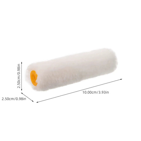 Pro grade mini fleece roller, 10cm long, 2.5cm diameter, perfect for smooth wall paint application. Make Your Next Wall Painting Project A Total Breeze With These Pro Grade Mini Fleece Rollers That Apply Paint Effortlessly And Deposit A Smooth As Glass Finish Wherever Your Brush Lands.