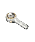 2-Piece Spherical Rod End Bearings 3/8 Inch Bore With 3/8-24 Male Threads Includes Jam Nuts Forged 45 Steel Body And Hardened Ball Joint Built Tough For Linkages And Auto Projects With Up To 9 Degrees Misalignment, single rod end