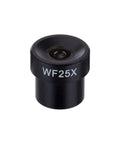 25X Achromatic Microscope Eyepiece, 23mm Mounting Size, High Power Clarity for Sharp Detail, Fits Most Microscopes, DIN JIS Standard, Budget Friendly Upgrade for Crystal Clear Views. Black 25X WF eyepiece with 23mm mount